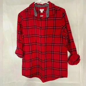 New with tags, girls size 16 cat and Jack brand plaid shirt, #I351